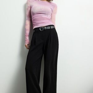 Dynamite - Pleated Straight Leg Pants
